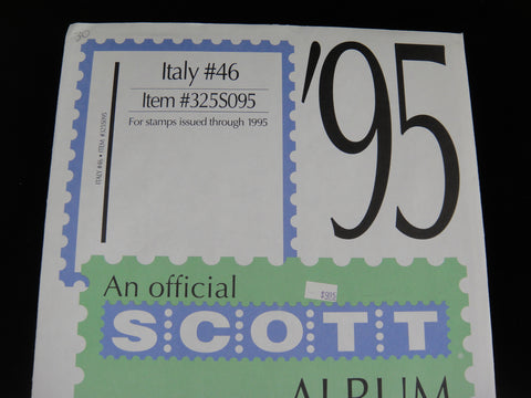 Scott Specialty Stamp Album Supplement 46 Italy 1995 325S095