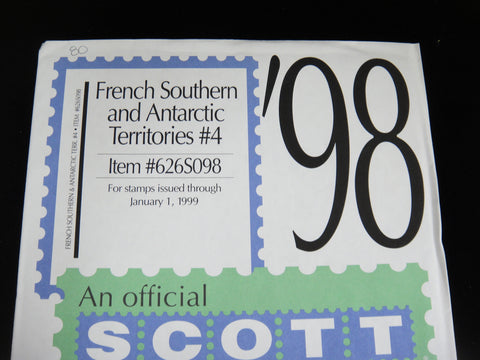Scott 1998 French Southern and Antarctic Territories Specialty Supplement 4 1998 626S098
