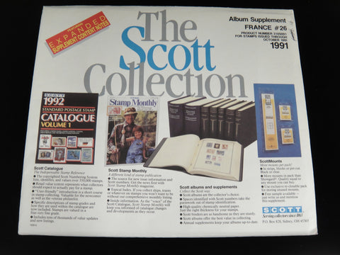 Scott 1991 France Specialty Stamp Album Supplement 26 310S091