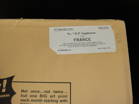Scott 1972 France Specialty Supplement Supplement 7 310S072