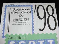 Scott 1998 Dependencies of New Zealand Specialty Stamp Supplement 52 221S098