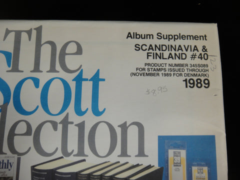 Scott 1989 Scandinavia and Finland Specialty Stamp Supplement 40 345S089 NOS
