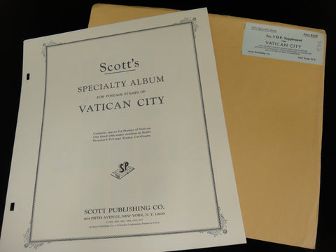 Scott 1971 Vatican City Specialty Stamp Supplement 5 NOS