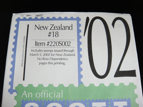 Scott 2002 New Zealand Specialty Supplement 18 220S002 NOS
