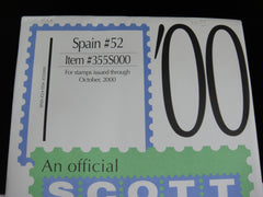 Scott 2000 Spain Specialty Stamp Album Supplement 52 355S000