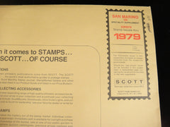 Scott 1979 San Marino Specialty Stamp Album Supplement 30 328S079