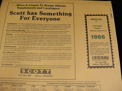 Scott American Series Stamp Supplement 47 United States 1986 170S086
