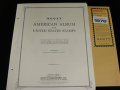 Scott 1978 American Series Stamp Supplement 39 United States & U.N. 170S078 NOS