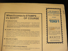 Scott 1981 U.N. Singles and Postal Stationery Supplement 17 United Nations 551S081