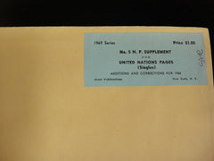 Scott 1968 U.N. Singles Stamp Supplement 5 United Nations NOS