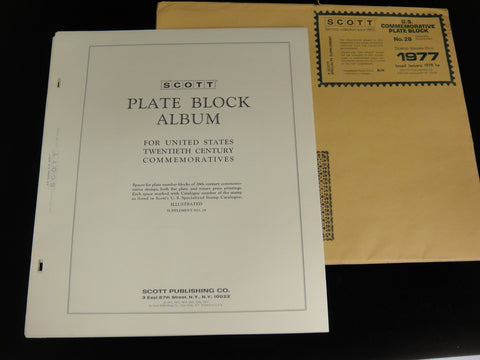 Scott 1977 Commemorative Plate Block Stamp Supplement 28 United States 120S077