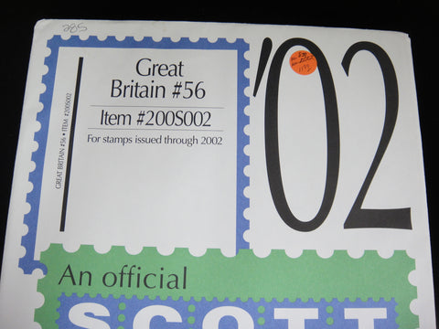 Scott 2002 Great Britain Specialty Stamp Supplement 56 200S002 NOS