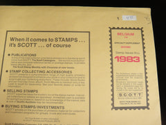 Scott 1983 Belgium Specialty Stamp Album Supplement 34 303S083 NOS