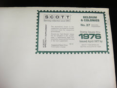 Scott 1976 Belgium and Colonies Specialty Supplement 27  NOS