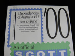 Scott 2000 Dependencies of Australia Specialty Supplement 13 211S000