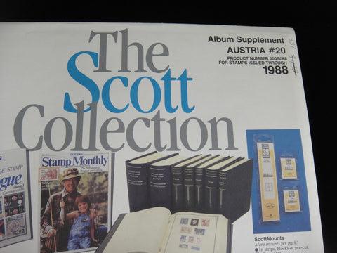 Scott 1988 Austria Specialty Stamp Supplement 20 300S088