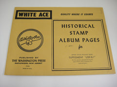 White Ace 1974-1975 US Regular Issue Blocks of 4 & Coil Pairs Stamp Supplement USR-BL7 NOS