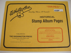 White Ace 2000 Regular Issue Plate Blocks Coil Strips Booklet Panes Supplement United States USR-PB31