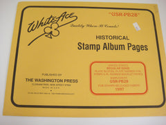 White Ace 1997 Regular Issue Plate Blocks Number Coil Strips Booklet Panes Supplement United States USR-PB28