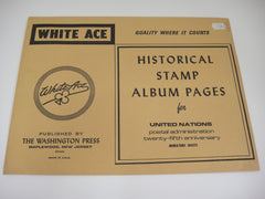 White Ace 1976 UN Miniature Sheets Album Supplement United Nations