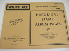 White Ace 1984 Inscription Blocks Supplement United Nations UNIB-30 NOS