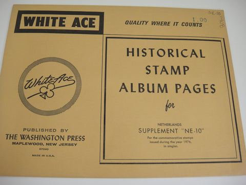 White Ace 1976 Netherlands Singles Album Supplement NE-10