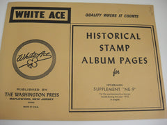 White Ace 1975 Netherlands Singles Stamp Album Supplement NE-9 NOS