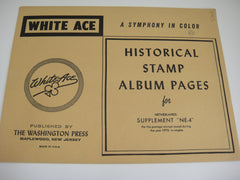 White Ace 1970 Netherlands Stamp Album Supplement NE-4 NOS