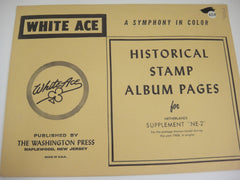 White Ace 1968 Netherlands Stamp Album Supplement NE-2 NOS
