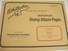 White Ace 1994 Isle of Man Stamp Singles Album Supplement MA-21