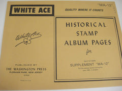 White Ace 1985 Isle of Man Stamp Singles Supplement MA-12