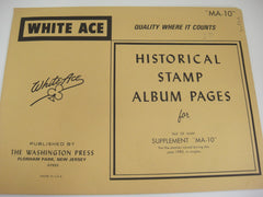 White Ace 1983 Isle of Man Stamp Singles Album Supplement MA-10 NOS