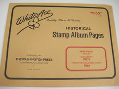 White Ace 1989 Micronesia Stamp Album Supplement Pages MIC-05