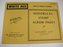 White Ace 1985 Japan Stamp Singles Album Supplement JA-23