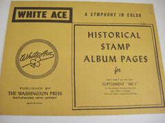White Ace 1969 Commemorative Mail Early Singles Supplement 1969 ME-1
