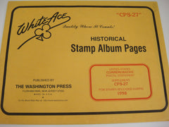 White Ace 1998 Commemorative Postal Stationery Supplement United States CPS-27