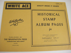 White Ace 1982 Commemorative Postal Stationery Supplement United States CPS-11