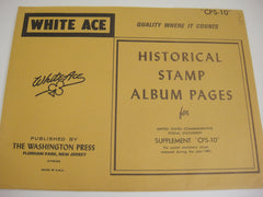 White Ace 1981 Commemorative Postal Stationery Supplement United States CPS-10