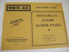 White Ace 1978 Commemorative Postal Stationery Supplement United States CPS-07
