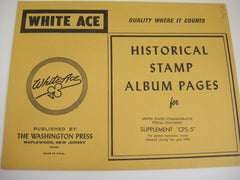 White Ace 1976 Commemorative Postal Stationery Supplement United States CPS-05