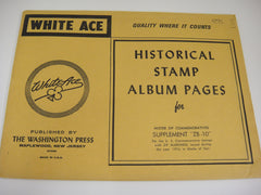 White Ace 1974 Mister Zip Commemorative Blocks Album Supplement United States ZB-10 NOS