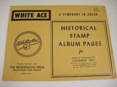 White Ace 1970 Mister Zip Commemorative Blocks Album Supplement United States ZB-6