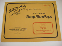 White Ace 1989 Air Mail Plate Blocks Stamp Supplement United States APL-16 NOS