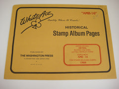 White Ace 1989 US Air Mail Blocks Coil Pairs Booklet Panes Album Supplement AMB-16