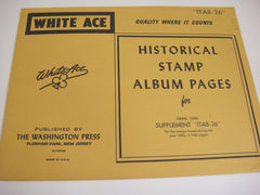 White Ace 1982 Israel Tab Singles Stamp Album Supplement Israel 1982 ITAB-26