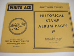 White Ace 1975 Israel Singles Stamp Album Supplement IS-26