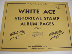 White Ace Israel 1951 Singles Stamp Album Supplement Israel IS-2 NOS