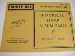 White Ace 1985 Ireland Singles Stamp Album Supplement IRE-28 NOS