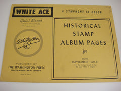 White Ace 1965 Ghana Stamp Singles Album Supplement GH-8 NOS