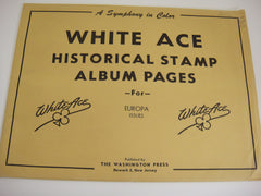 White Ace Europa Stamp Singles Album Supplement 1956-1961 NOS